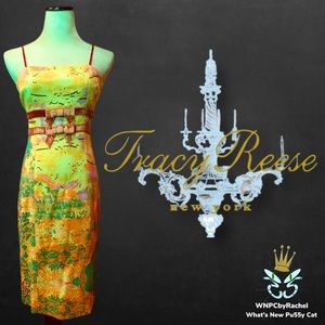 Tracy Reese Wool Lined Abstract Print Sheath Dress, Size 6 PRICE IS FIRM